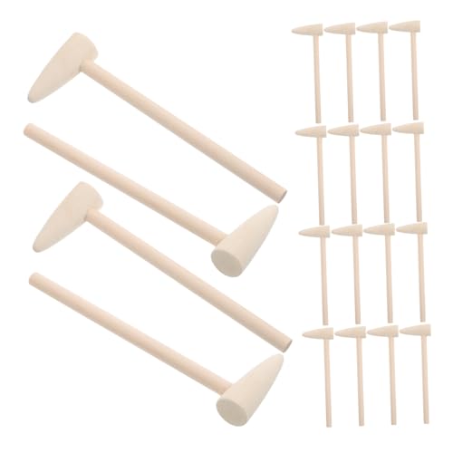 UKCOCO 20-teiliges Hämmerspielzeug Aus Holz Für Kinder: Miniaturhämmer Für Kreative Heimwerkerprojekte. Pädagogische Rollenspielwerkzeuge Für Die Feinmotorikentwicklung Von Kleinkindern von UKCOCO