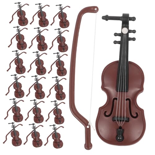 UKCOCO 20Sätze Mini Violine Modelle Holztextur Weihnachtsdekor für Fotostützpunkte Realistisches Design für Festlichkeiten UKCOCO 20Sätze Mini Violine Modelle Holztextur Weihnachtsdekor für Fotostützpunkte Realistisches Design für Festlichkeiten von UKCOCO