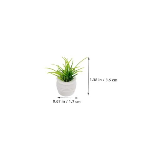 UKCOCO 22 Stück Teiliges Miniatur-Pflanzen Puppenhaus Realistische Künstliche Bonsai-mikropflanzen Detailgetreue Mini-blumentöpfe Pflegefreie Dekoration für Puppenhaus Mini-gärten Kleine von UKCOCO