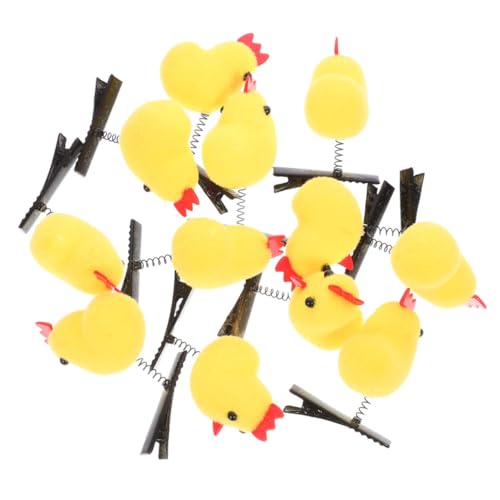 UKCOCO 24 Stück Kleine gelbe Hühnerhaarnadel Frühlingsfestbevorzugung Haarzubehör für Frauen Küken Haarspangen Küken-Clips Plüsch-Küken-Haarspangen Kopfschmuck Haarzubehör Eisen UKCOCO 24 Stück Kleine gelbe Hühnerhaarnadel Frühlingsfestbevorzugung Haarzubehör für Frauen Küken Haarspangen Küken-Clips Plüsch-Küken-Haarspangen Kopfschmuck Haarzubehör Eisen von UKCOCO