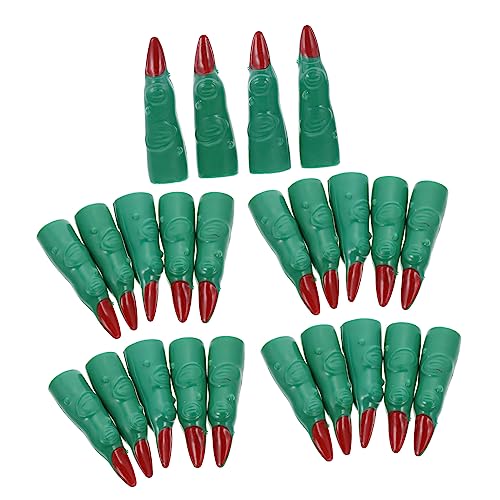UKCOCO 24 Stück Teiliges Halloween Fingernagel Langlebige Kunststoff Falschnägel mit Gruseligen Langen Spitzen Wiederverwendbar für Horror Partys Cosplay DIY Nageldesign Hexen und Horror UKCOCO 24 Stück Teiliges Halloween Fingernagel Langlebige Kunststoff Falschnägel mit Gruseligen Langen Spitzen Wiederverwendbar für Horror Partys Cosplay DIY Nageldesign Hexen und Horror von UKCOCO