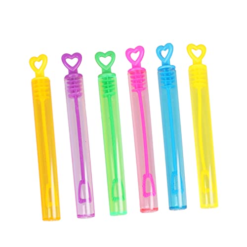 UKCOCO 24Stücke Herzförmiger Seifenblasenstab Bubble Maker Wands für Hochzeiten und Geburtstagsfeiern Leere Flasche für Bubble Spaß Zufällige Farben für Party Gefälligkeiten UKCOCO 24Stücke Herzförmiger Seifenblasenstab Bubble Maker Wands für Hochzeiten und Geburtstagsfeiern Leere Flasche für Bubble Spaß Zufällige Farben für Party Gefälligkeiten von UKCOCO