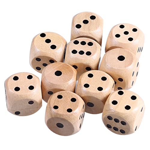 UKCOCO 24Stücke Holzwürfel Seitige Naturholz für Tischspiele Partyspiele und Familienfeiern Leicht Attraktiv und Bequem zu Verwenden für Spieleabende UKCOCO 24Stücke Holzwürfel Seitige Naturholz für Tischspiele Partyspiele und Familienfeiern Leicht Attraktiv und Bequem zu Verwenden für Spieleabende von UKCOCO