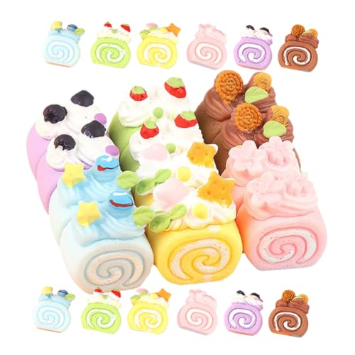 UKCOCO 24stücke Miniaturkuchen Teiliges Kunst-Dessert Modell Für Puppenhaus Kreative Tortendeko Essbare Nachbildung Für Miniaturszenen Und DIY Projekte UKCOCO 24stücke Miniaturkuchen Teiliges Kunst-Dessert Modell Für Puppenhaus Kreative Tortendeko Essbare Nachbildung Für Miniaturszenen Und DIY Projekte von UKCOCO