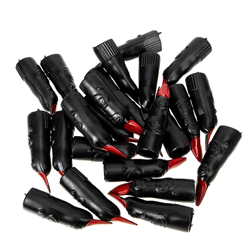 UKCOCO 24Stücke Teiliges Halloween Hexenfinger Schwarze Gefälschte Fingernägel für Gruselige und Partys für Horror Dekoration und Cosplay UKCOCO 24Stücke Teiliges Halloween Hexenfinger Schwarze Gefälschte Fingernägel für Gruselige und Partys für Horror Dekoration und Cosplay von UKCOCO