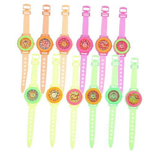 UKCOCO 25 Stück Farbveränderte Uhrenspielzeug Tragbares Uhrenspielzeug Armband anschauen Uhr- -Ornament Armbanduhr Roman Design Watch Plastik von UKCOCO