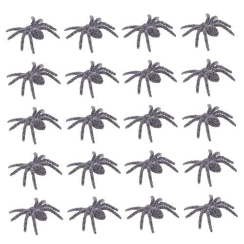 UKCOCO 25 Stück Teiliges Realistische Plastikspinnen mit Haariger Oberfläche Gruselige Halloween Deko für Innen und Außen für Party Haunted House und Festliche UKCOCO 25 Stück Teiliges Realistische Plastikspinnen mit Haariger Oberfläche Gruselige Halloween Deko für Innen und Außen für Party Haunted House und Festliche von UKCOCO
