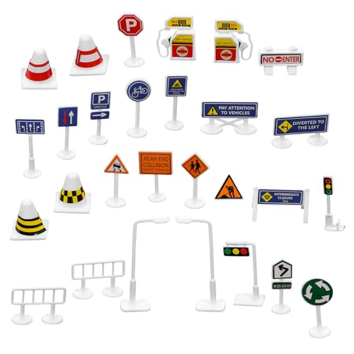 UKCOCO 28 Stück Teiliges Set Verkehrsschilder für DIY Miniatur Verkehrszeichen für Kreative Lernspiele für Unterricht und Verkehrserziehung UKCOCO 28 Stück Teiliges Set Verkehrsschilder für DIY Miniatur Verkehrszeichen für Kreative Lernspiele für Unterricht und Verkehrserziehung von UKCOCO