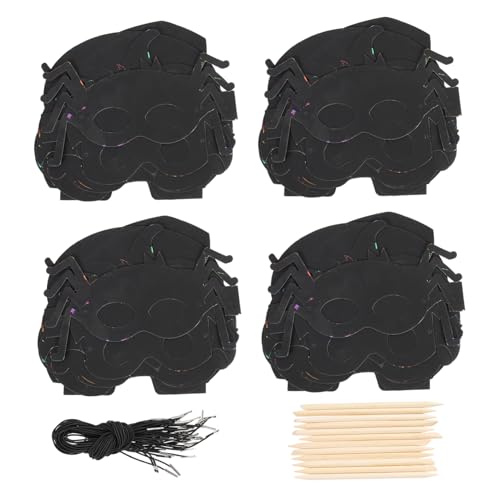UKCOCO 28Stücke Teiliges DIY Halloween Kratzpapier Masken für Kreatives Basteln und Dekoration Sicheres Material für Unendlichen Spaß und Fantasie UKCOCO 28Stücke Teiliges DIY Halloween Kratzpapier Masken für Kreatives Basteln und Dekoration Sicheres Material für Unendlichen Spaß und Fantasie von UKCOCO