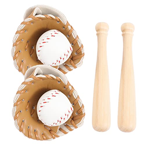 UKCOCO 2Sätze Mini Baseballhandschuh Set Teiliges Baseball für Schlüsselanhänger Tragbares Handwerksspielzeug aus Hochwertigem und UKCOCO 2Sätze Mini Baseballhandschuh Set Teiliges Baseball für Schlüsselanhänger Tragbares Handwerksspielzeug aus Hochwertigem und von UKCOCO