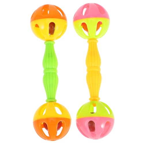 UKCOCO 2Stück Kunststoff für Papageien Early Educational Instrument für Vögel Sicheres und Unterhaltsames Vogelspielzeug Audiosinne und Interaktion von UKCOCO