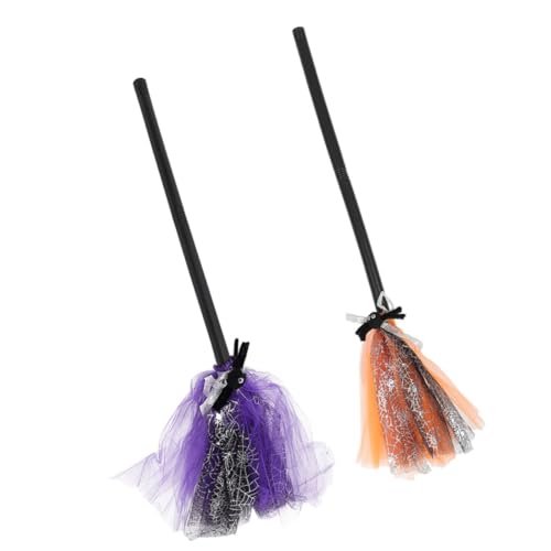 UKCOCO 2Stücke Abnehmbarer Hexenbesen für Halloween Cosplay Dekorative Besen Requisite für Partys UKCOCO 2Stücke Abnehmbarer Hexenbesen für Halloween Cosplay Dekorative Besen Requisite für Partys von UKCOCO