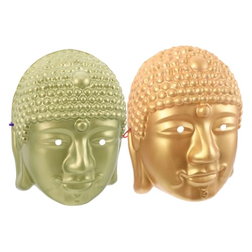UKCOCO 2Stücke Buddha Kopfmaske Kunstvolle Cosplay Maske für Gras Halloween Kostümpartys Robustes Design für Bühnenaufführungen Kulturelle Veranstaltungen UKCOCO 2Stücke Buddha Kopfmaske Kunstvolle Cosplay Maske für Gras Halloween Kostümpartys Robustes Design für Bühnenaufführungen Kulturelle Veranstaltungen von UKCOCO