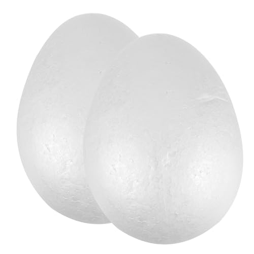 UKCOCO 2Stücke Eier für Ostern DIY Bastelbedarf für Weiße Eierschaum Dekorationen für Kreative Projekte und Familienaktivitäten UKCOCO 2Stücke Eier für Ostern DIY Bastelbedarf für Weiße Eierschaum Dekorationen für Kreative Projekte und Familienaktivitäten von UKCOCO