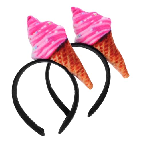 UKCOCO 2Stücke Eiscreme Stirnband Lustiges Eistüten Haarschmuck für Kostümpartys und Rutschfest zum Make Up und Waschen Gesichts UKCOCO 2Stücke Eiscreme Stirnband Lustiges Eistüten Haarschmuck für Kostümpartys und Rutschfest zum Make Up und Waschen Gesichts von UKCOCO