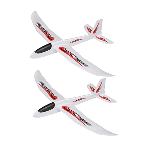 UKCOCO 2Stücke Flugzeug Handwurf Modell für Partys und Outdoor Aktivitäten Robust und Langlebig Fördert Stressabbau von UKCOCO