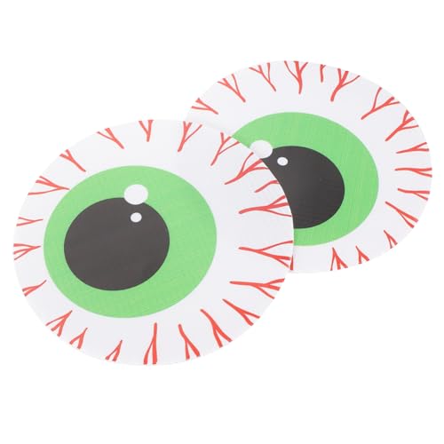 UKCOCO 2Stücke Halloween Fensteraufkleber Abnehmbare DIY Fensterdekoration für Unheimliche Szenen Realistische Augen für Fenster und Türen Halloween Deko von UKCOCO