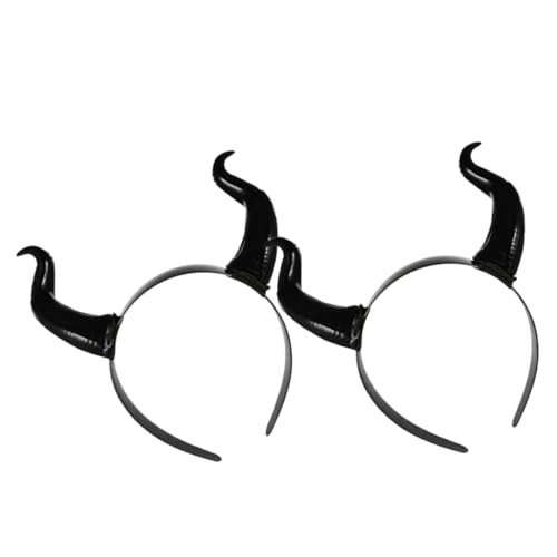 UKCOCO 2Stücke Halloween Horn Stirnband Teufelshorn Dekoration für Halloween Party Cosplay und Karneval Leicht und Bequem für Erwachsene von UKCOCO