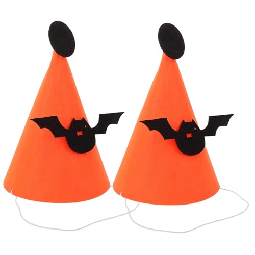 UKCOCO 2Stücke Halloween Kegelhut Hut Requisite für Kostümzubehör Leichter Langlebiger Halloween Feiern Cosplay Spaß von UKCOCO