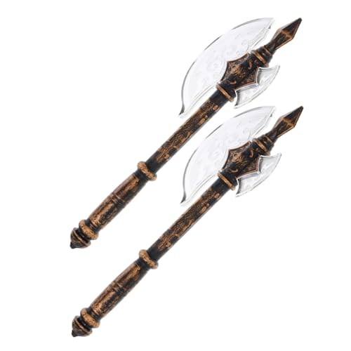 UKCOCO 2Stücke Halloween Requisiten Simulierte Cosplay Äxte für Partys Thematische Veranstaltungen Deko für Halloween Feiern Bühnenaufführungen Zufällige von UKCOCO