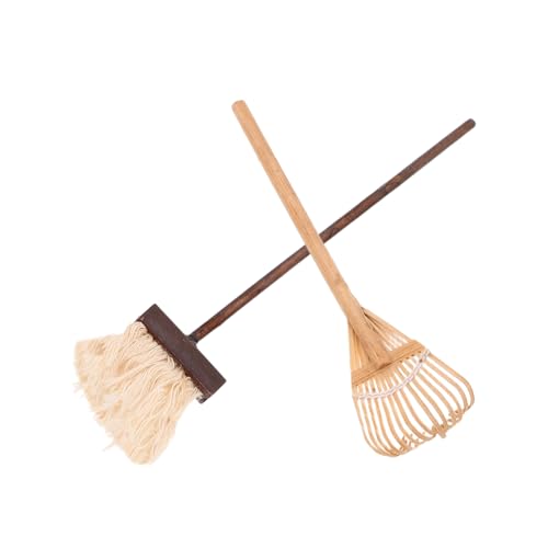UKCOCO 2Stücke Holz Gartengeräte mit Rechen und Fotografie für DIY Puppenhaus Dekoration Geschenkidee für Sammler UKCOCO 2Stücke Holz Gartengeräte mit Rechen und Fotografie für DIY Puppenhaus Dekoration Geschenkidee für Sammler von UKCOCO
