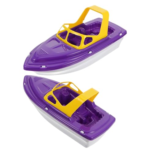 UKCOCO 2Stücke Kleines Bootsspielzeug für Lustige Badespielzeuge Wasserfestes Bootsspielzeug für Strand und Sommer Fördert Kreativität und Hand Auge Koordination von UKCOCO