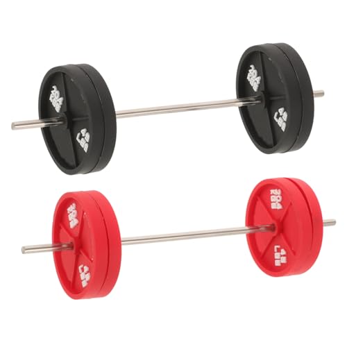 UKCOCO 2Stücke Langhantel Ornament für Puppenhaus Dekoration Realistisches Fitness Zubehör für Mini Kreative Geschenkidee für Sportliebhaber UKCOCO 2Stücke Langhantel Ornament für Puppenhaus Dekoration Realistisches Fitness Zubehör für Mini Kreative Geschenkidee für Sportliebhaber von UKCOCO