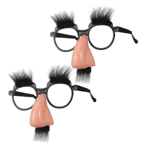 UKCOCO 2Stücke Lustige Brille mit Schnurrbart für Erwachsene Interaktive Clown Requisiten für Karneval Fasching und Halloween Leicht und Bequem für Unvergessliche Partymomente UKCOCO 2Stücke Lustige Brille mit Schnurrbart für Erwachsene Interaktive Clown Requisiten für Karneval Fasching und Halloween Leicht und Bequem für Unvergessliche Partymomente von UKCOCO