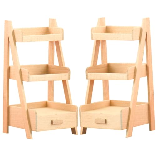UKCOCO 2Stücke Möbel für Puppenhaus Mini Pflanzenregal und Hausmöbel für Miniaturspielzeug Kreativität und Praktischen Fähigkeiten UKCOCO 2Stücke Möbel für Puppenhaus Mini Pflanzenregal und Hausmöbel für Miniaturspielzeug Kreativität und Praktischen Fähigkeiten von UKCOCO