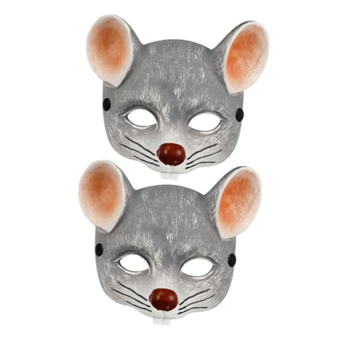 UKCOCO 2Stücke PU Rattenmaske für Halloween Karneval Realistische Halbe Gesichtsmaske für Cosplay Party für Erwachsene Leicht UKCOCO 2Stücke PU Rattenmaske für Halloween Karneval Realistische Halbe Gesichtsmaske für Cosplay Party für Erwachsene Leicht von UKCOCO
