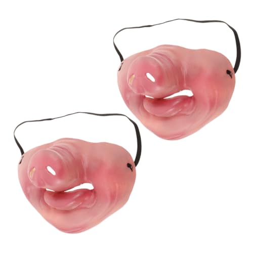 UKCOCO 2Stücke Schweinenase Maske für Cosplay Halloween Prank Requisiten Lustiges Partyzubehör für Aprilscherze Feierlichkeiten von UKCOCO