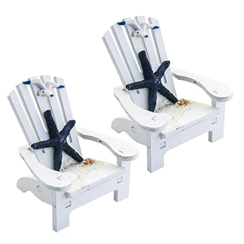 UKCOCO 2Stücke Strandstuhl Deko Mediterraner Holzstuhl für Büro Perfektes Accessoire für Strand Mikrolandschaften und Zen Stilvolle Tischdekoration UKCOCO 2Stücke Strandstuhl Deko Mediterraner Holzstuhl für Büro Perfektes Accessoire für Strand Mikrolandschaften und Zen Stilvolle Tischdekoration von UKCOCO