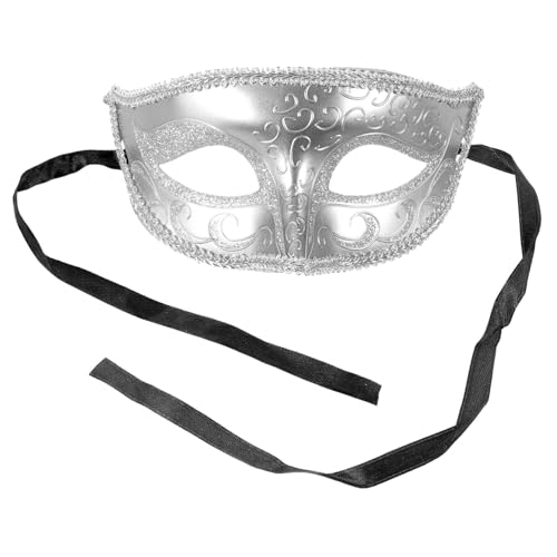 UKCOCO 2Stücke Venezianische Maske Maskerade Maske für Halloween Kostümparty Elegantes Partyzubehör Cosplay Requisite Silberne Tanz Accessoires UKCOCO 2Stücke Venezianische Maske Maskerade Maske für Halloween Kostümparty Elegantes Partyzubehör Cosplay Requisite Silberne Tanz Accessoires von UKCOCO