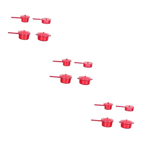 UKCOCO 3 Sätze Miniatur-küchengeschirr Mini -Topf Mini-Topf Für Den Haushalt Topfmodell Entzückendes Topfspielzeug Mini-hausmöbel- Mini-kochtopf Legierung Rotwein 4 Stück * 3 UKCOCO 3 Sätze Miniatur-küchengeschirr Mini -Topf Mini-Topf Für Den Haushalt Topfmodell Entzückendes Topfspielzeug Mini-hausmöbel- Mini-kochtopf Legierung Rotwein 4 Stück * 3 von UKCOCO