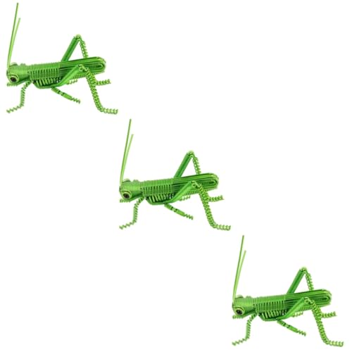 UKCOCO 3 Stück Aluminiumdraht -Insekten -Ornamente Insektenfiguren realistisch Heuschreckenfigur Simulation Schreibtisch Dekoration Animal Figures geformtes Modell gefälscht Green UKCOCO 3 Stück Aluminiumdraht -Insekten -Ornamente Insektenfiguren realistisch Heuschreckenfigur Simulation Schreibtisch Dekoration Animal Figures geformtes Modell gefälscht Green von UKCOCO