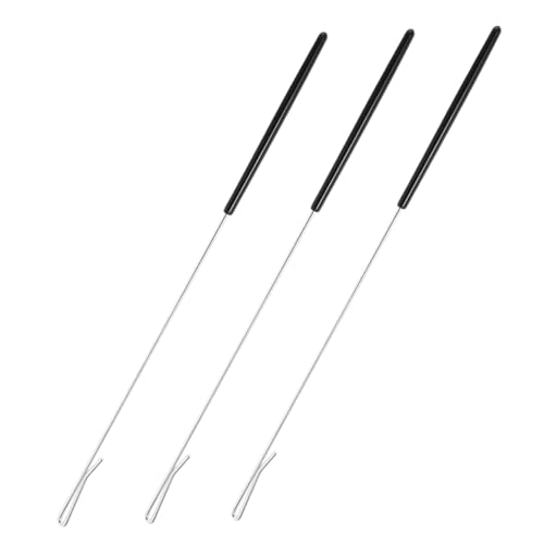UKCOCO 3 Stück Handpuppen-Joystick Marionetten-Handsteuerknüppel Puppenstab aus Edelstahl Puppenarmhülse aus Edelstahl Marionetten-Steuergriff Rostfreier Stahl Silver von UKCOCO