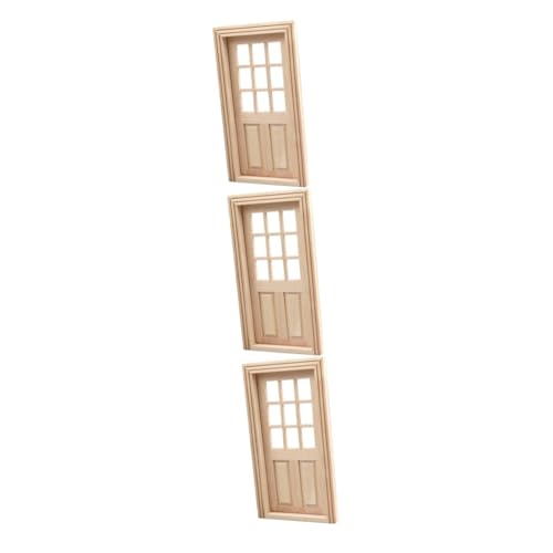 UKCOCO 3 Stück Mini-Tür- und Fenstermodell Mini-Möbelstütze Wohnkultur winzige Tür Miniatur-Hausmöbel Puppenhaus-Miniaturen mini tür Miniatur Minitür Holz hölzern Khaki UKCOCO 3 Stück Mini-Tür- und Fenstermodell Mini-Möbelstütze Wohnkultur winzige Tür Miniatur-Hausmöbel Puppenhaus-Miniaturen mini tür Miniatur Minitür Holz hölzern Khaki von UKCOCO