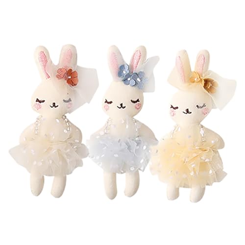 UKCOCO 3 Stück Plüschkaninchen Kuscheltier Hase aus Baumwolle Dekoratives Kaninchen für DIY Bastelprojekte als für Gelb UKCOCO 3 Stück Plüschkaninchen Kuscheltier Hase aus Baumwolle Dekoratives Kaninchen für DIY Bastelprojekte als für Gelb von UKCOCO