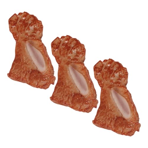 UKCOCO 3 Stück Teiliges PVC Fleischmodell für Rippchen Realistische Simulation von Grillfleisch für Küche Dekoration und Fotografie Faux Food Requisite für Restaurants und UKCOCO 3 Stück Teiliges PVC Fleischmodell für Rippchen Realistische Simulation von Grillfleisch für Küche Dekoration und Fotografie Faux Food Requisite für Restaurants und von UKCOCO