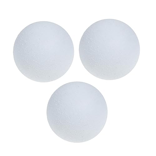 UKCOCO 3 Stück Tischfußballball Weiß Foosball -Ersatzkugeln Farbe Fußbälle Griff Fußball Tischfußball Tischfußballbälle Kickertisch Foosballball Kickerbälle ersetzen Abs von UKCOCO