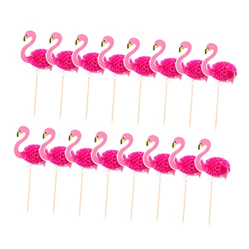 UKCOCO 30 Stück Kuchendekorationseinsatz Flamingo-Party Glücklich entzückende Party Stöcke Blumen- geburtstagstorte dekorationen hawaiianische kuchendekorationen Holz Rosy UKCOCO 30 Stück Kuchendekorationseinsatz Flamingo-Party Glücklich entzückende Party Stöcke Blumen- geburtstagstorte dekorationen hawaiianische kuchendekorationen Holz Rosy von UKCOCO