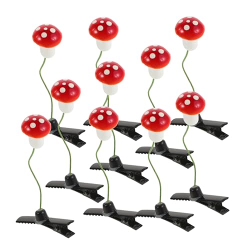 UKCOCO 30 Stück Pilzhaarnadel Lebensmittel Haarspangen Festival-Accessoires süße Haarstifte Kleine Mädchen Haarzubehör Pilzklammern Organizer für Haaraccessoires für Kleinkinder Eisen rot UKCOCO 30 Stück Pilzhaarnadel Lebensmittel Haarspangen Festival-Accessoires süße Haarstifte Kleine Mädchen Haarzubehör Pilzklammern Organizer für Haaraccessoires für Kleinkinder Eisen rot von UKCOCO