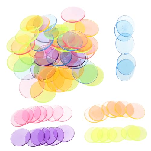 UKCOCO 300 Stück Bingo Zählchips Transparente Mischfarben Spielmarker für Bingo und Zählspiele für Partys und Lernspiele Robust und Handfreundlich UKCOCO 300 Stück Bingo Zählchips Transparente Mischfarben Spielmarker für Bingo und Zählspiele für Partys und Lernspiele Robust und Handfreundlich von UKCOCO
