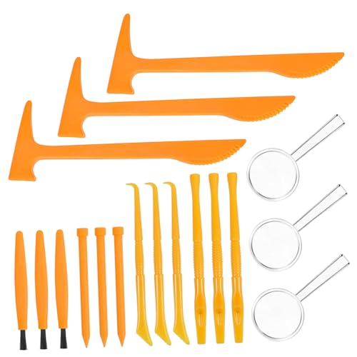 UKCOCO 3Sätze Teiliges Set Ausgrabungswerkzeuge Hammer Meißel Pinsel Pädagogisches für Jungen und Gemstone Digs Kit für Kreatives Lernen UKCOCO 3Sätze Teiliges Set Ausgrabungswerkzeuge Hammer Meißel Pinsel Pädagogisches für Jungen und Gemstone Digs Kit für Kreatives Lernen von UKCOCO