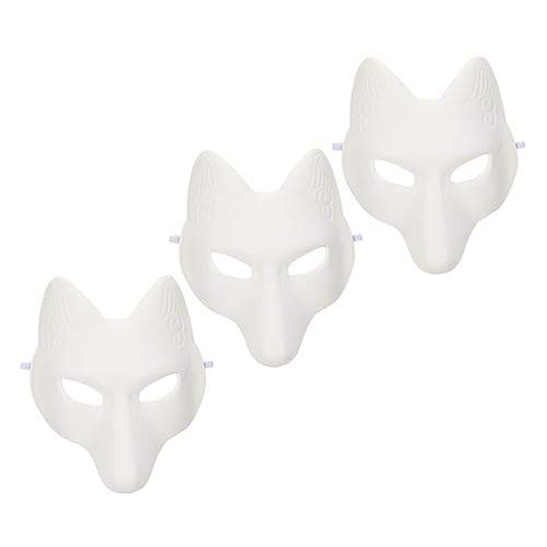 UKCOCO 3Stücke DIY Fuchsmaske Leere Masken zum Basteln für Karneval Halloween und Cosplay Kreative Bastelideen für Erwachsene PU Material Unbemalt Vielseitig Einsetzbar UKCOCO 3Stücke DIY Fuchsmaske Leere Masken zum Basteln für Karneval Halloween und Cosplay Kreative Bastelideen für Erwachsene PU Material Unbemalt Vielseitig Einsetzbar von UKCOCO
