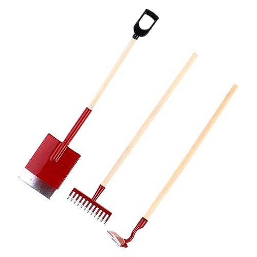 UKCOCO 3Stücke Gartenwerkzeugset Teilig Rake für Puppenhaus Realistische Dekoration für Miniaturgärten Kinderzimmer und Büro Langlebig und Robust UKCOCO 3Stücke Gartenwerkzeugset Teilig Rake für Puppenhaus Realistische Dekoration für Miniaturgärten Kinderzimmer und Büro Langlebig und Robust von UKCOCO