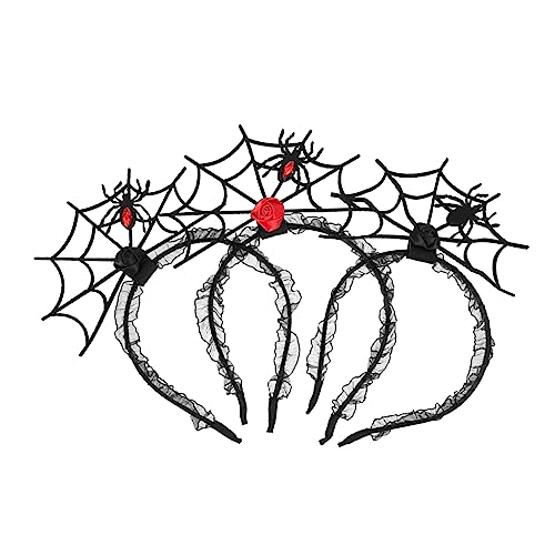 UKCOCO 3Stücke Halloween Kostüm Stirnbänder mit Spinnenweb Haaraccessoires für Kostümpartys und Halloween Feiern Langlebig für Unvergessliche Fotos UKCOCO 3Stücke Halloween Kostüm Stirnbänder mit Spinnenweb Haaraccessoires für Kostümpartys und Halloween Feiern Langlebig für Unvergessliche Fotos von UKCOCO