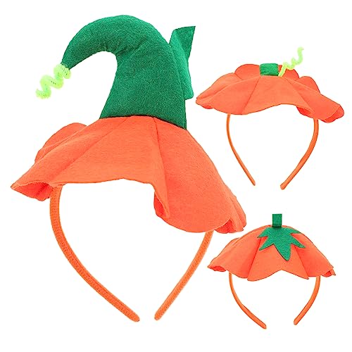 UKCOCO 3Stücke Kürbis Stirnbänder für Halloween Partys Dekorative Kopfbedeckung mit Verschiedenen Designs Leicht und Hautfreundlich Kostümzubehör für Erwachsene UKCOCO 3Stücke Kürbis Stirnbänder für Halloween Partys Dekorative Kopfbedeckung mit Verschiedenen Designs Leicht und Hautfreundlich Kostümzubehör für Erwachsene von UKCOCO