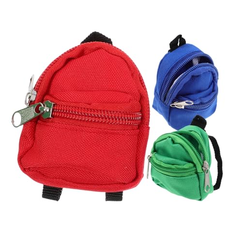 UKCOCO 3Stücke Rucksack Dekorative Mini House Rucksäcke für Puppenhaus Dekoration und Kreatives Spielzeugzubehör von UKCOCO