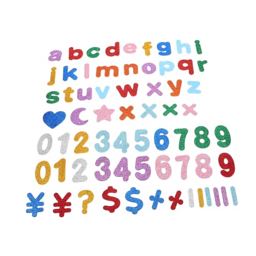 UKCOCO 4 Beutel Glitzer-buchstabenaufkleber Für Kinder, Selbstklebende Alphabet- Und Zahlenaufkleber, Kreativitäts- Und Lernaufkleber Für Kinder Zum Selbermachen, Basteln, Scrapbooking, UKCOCO 4 Beutel Glitzer-buchstabenaufkleber Für Kinder, Selbstklebende Alphabet- Und Zahlenaufkleber, Kreativitäts- Und Lernaufkleber Für Kinder Zum Selbermachen, Basteln, Scrapbooking, von UKCOCO